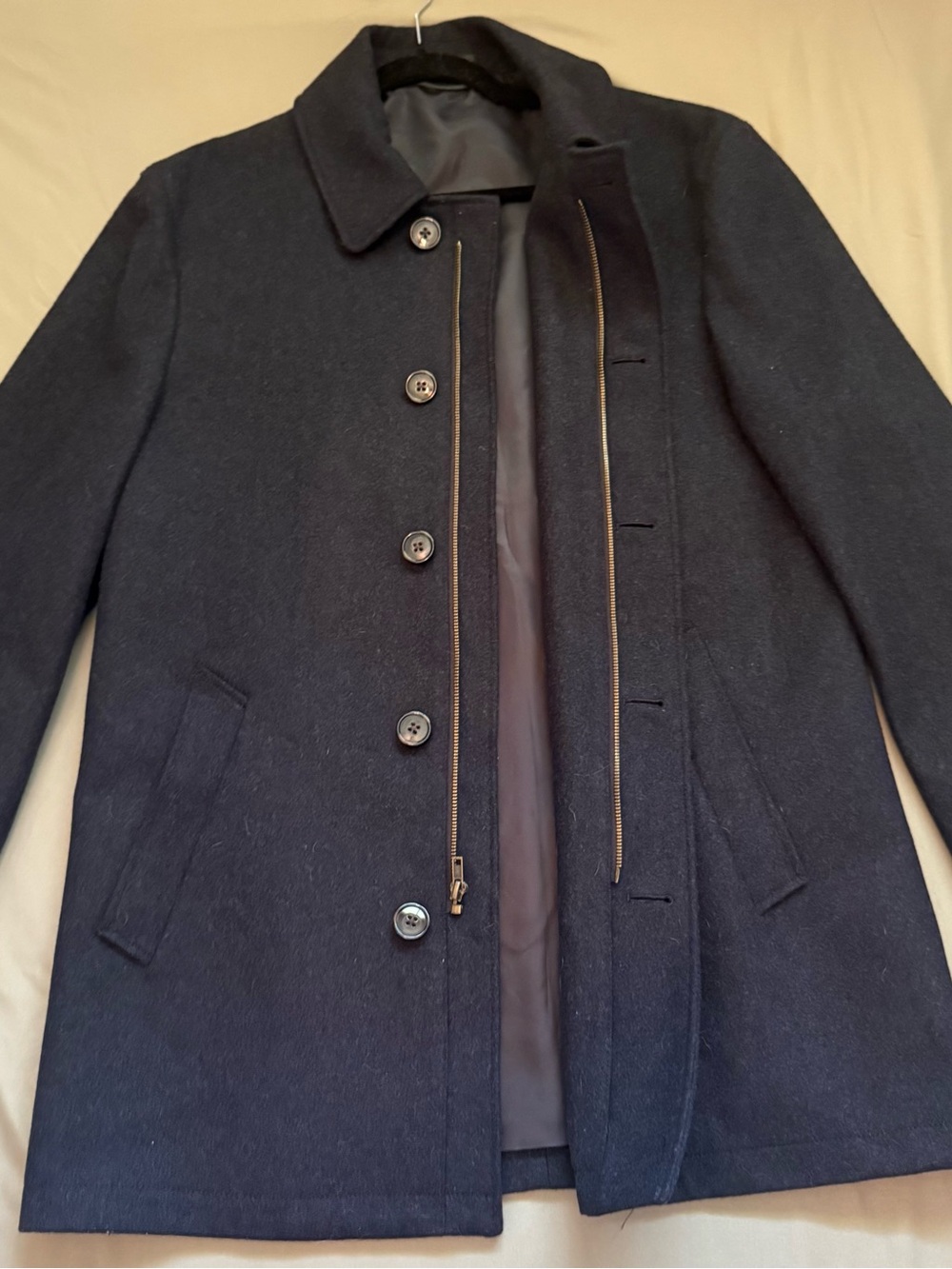 Lauren Ralph Lauren Men’s Charcoal Wool Blend Coat NWT | Medium
